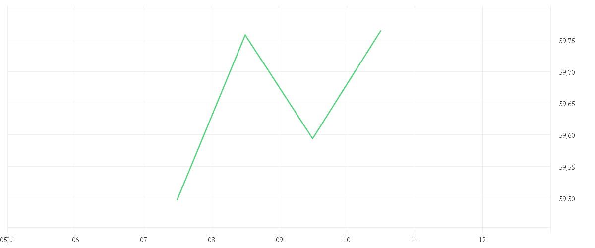 Chart zur Tagesentwicklung von Xtrackers MSCI Emerging Markets Swap UCITS ETF 1C