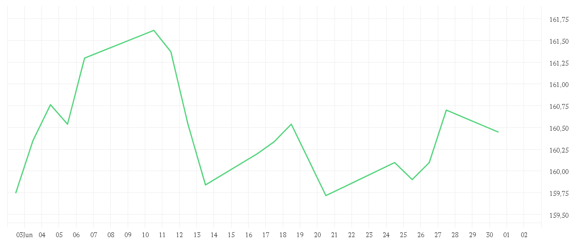 Chart zur Monatsentwicklung von AMUNDI MULTI-ASSET PORTFOLIO UCITS ETF Dist