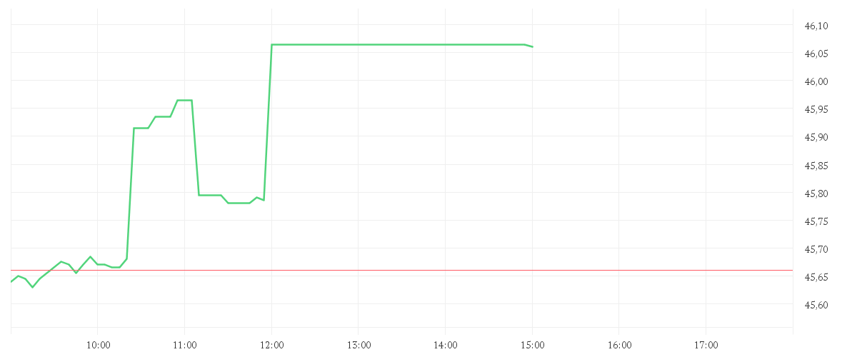 Chart zur Tagesentwicklung von ETSY INC.         DL-,001